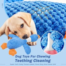 Vitscan Upgraded Goose Indestructible Dog Toys for Aggressive Chewers Small Medium Large Breed, Crinkle Squeaky Dog Toys Plush Dog Toy Puppy Chew - Thumbnail 2