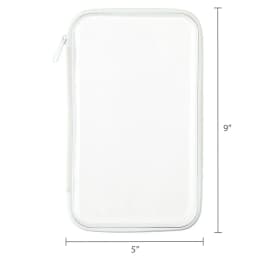 Pen+Gear Zipper Pencil Case, Pencil Boxes for School, White - Thumbnail 6