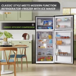 Conserv 30in RETRO Refrigerator 18cf Top Mount FACTORY INSTALLED ICE MAKER 110V - Thumbnail 8