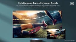 Hisense 100L5F 100" 4K UHD Smart Laser TV, Ultra Short Throw, HDR10, Dolby Atmos, ALR Screen, Vidaa OS - Thumbnail 4