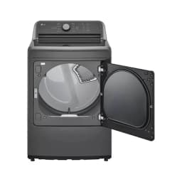 LG DLE6100M 7.3 Cu. Ft. Monochrome Gray Front Load Smart Electric Dryer - Thumbnail 4
