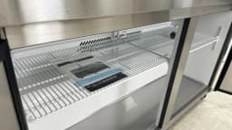Cooler Depot 61 inch 14.1 cu.ft, 38" heigh Commercial Undercounter Freezer, 2 Solid Doors, Stainless steel exterior, NSF certified - Thumbnail 15
