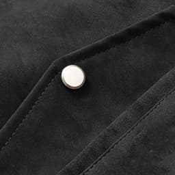 Eryao Men's Zip Up Jacket Fall Winter Vintage Faux Leather Patchwork Hooded Jackets Casual Big and Tall Drawstring Outerwear Coat with Multi Pockets Black,M - Thumbnail 6