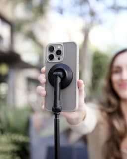 KraftGeek 66'' Magnetic Phone Tripod for iPhone MagSafe, Automatic Selfie Stick with Remote, Portable JustTap Tripod Stand for Video Recording - Thumbnail 4