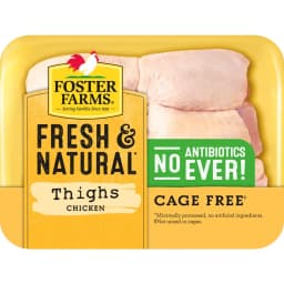 Foster Farms Fresh & Natural Cage Free Chicken Thighs, 1.75-2.25 lb - Thumbnail 1