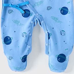 Newborn Newborn Baby Girl Clothes Infant Girl Print Long Pant Set Clothes Preemie Newborn Photography Dark Blue - Thumbnail 5