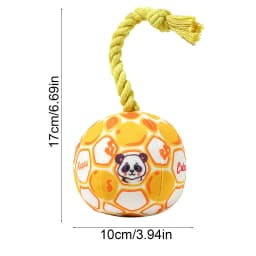 Partheme Novelty Toys Squeaky Dog Toy, 6" Wear-Resistant Fabric Chew Fish Toy, Teething Relief Self-Play Pet Toys for Interactive Play, Boredom - Thumbnail 3