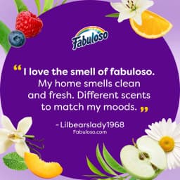 Fabuloso 2X Multi-Purpose Cleaner, No Rinse Floor Cleaner, Passion of Fruits Scent, 128 fl oz - Thumbnail 9