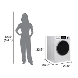 Equator 1.9 Cu. Ft. Super Washer, 18 lb, Pet Cycle, White, 110V - Thumbnail 2