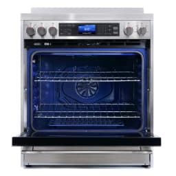 Cosmo 4 Piece Kitchen Appliance Package with 24" Built-In Microwave Drawer 30" Freestanding Electric Range 24" Built-in Integrated Dishwasher - Thumbnail 6