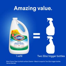 Clorox Clean-Up All Purpose Cleaner Refill w/Bleach, Original, 64 fl oz - Thumbnail 9