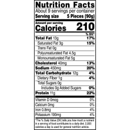 Tyson Frozen White Meat Chicken Nuggets, 29 oz, 11g Protein per Serving (Fully Cooked) - Thumbnail 10
