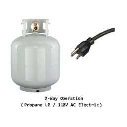 Smad 9.4 Cu ft 64 in*H Propane Refrigerator AC 110V Freezer Large Capacity Frigde Camper Motorhome - Thumbnail 5