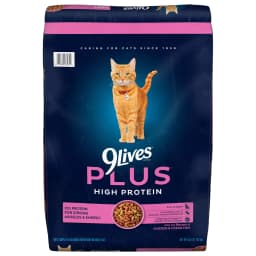 9Lives PLUS High Protein Dry Cat Food, 15.5 lb. Bag - Thumbnail 1