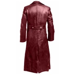 ZVNAΖH Slim Fit Long Leather Jacket Men, Vintage Leather Jacket Medieval Coat Jacket, Big and Tall Leather Jackets for Men, Sizes M-5XL - Thumbnail 4