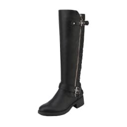 DREAM PAIRS Women's Wide Calf Comfortable Winter Knee High Riding Boots - Thumbnail 1