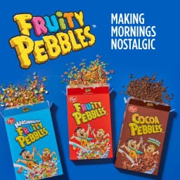 Post Fruity PEBBLES Breakfast Cereal, Gluten-Free, Sweetened Puffed Rice, 11 oz - Thumbnail 6