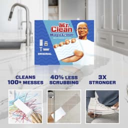 Mr. Clean Original Magic Eraser All-Purpose Foam Cleaning Pads with Durafoam, 3 Ct - Thumbnail 2