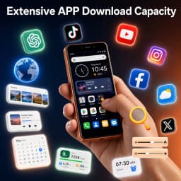 Blackview WAVE 2C 5" Unlocked Phone,Android 16 GO,9GB+32GB Octa-Core,Face Unlock,3000mAh Battery,4G LTE Unlocked Smartphone,Shadow Black - Thumbnail 11