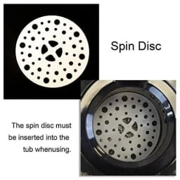 Panda 22lbs Portable Spin Dryer, Stainless Steel Drum, 3200RPM Spin Speed, Gravity Drain, Dark Gray - Thumbnail 2