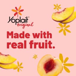 Yoplait Original Low Fat Harvest Peach Yogurt Cup, Made with Real Fruit, 6 oz - Thumbnail 2