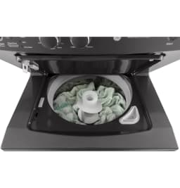 GE Unitized Spacemaker® 3.8 cu. ft. Washer with Stainless Steel Basket, 5.9 cu. ft. Electric Dryer - Thumbnail 3