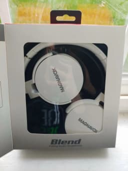 RHEA- Magnavox Blend White Foldable Headphones - Thumbnail 3