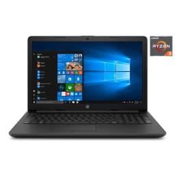 HP 15.6" Laptop, AMD Ryzen 3 2200, 1TB HDD, 4GB SDRAM, Jet Black, 15-DB0066WM - Thumbnail 1