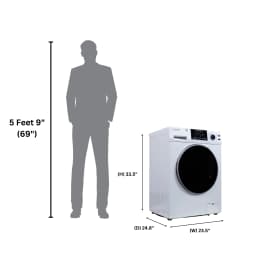 Equator Digital Compact 110V Vented/Ventless 18 lbs All-in-One Washer Dryer – White - Thumbnail 2