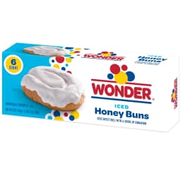 Wonder Iced Honey Buns, Individually Wrapped Iced Pastry Snacks, 10.5 oz, 6 Count - Thumbnail 11