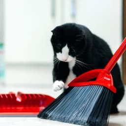 O-Cedar PowerCorner Pet Pro Broom and Dustpan Set Step-on Large - Thumbnail 6