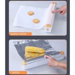 Kcavykas Cling Wrap Autumn Promotions Space-Saving Mounting Precise Cutting Implementation Cling Wrap With Cutter Durable Stable Versatility in Sizes - Thumbnail 6