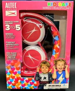 RHEA- Altec Lansing Kid Safe Wired Headphones - Girls, Ages 3-5 - Thumbnail 2