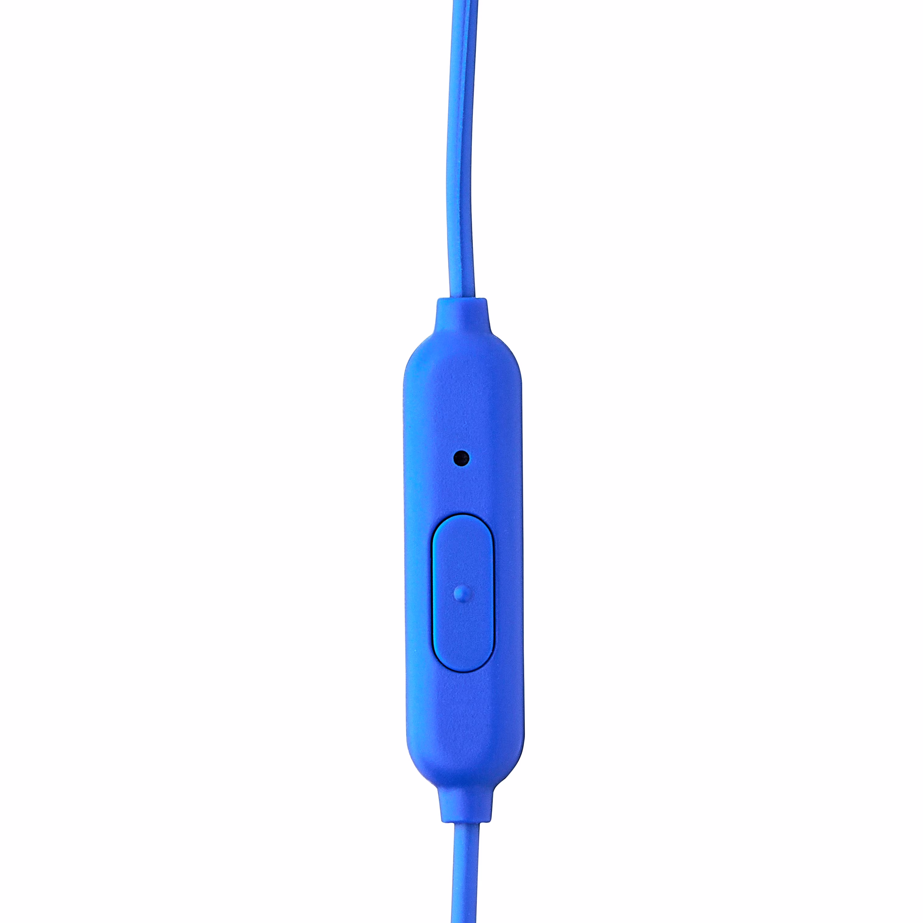 onn Blue Wired Earphones with Microphone and Silicone Ear Tips - Thumbnail 4