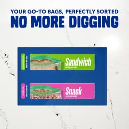 Ziploc® Brand Lunch Duo Variety Pack with EasyGuide™ Texture, Grip 'n Seal Technology™, 200 Count - Thumbnail 3