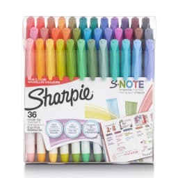 Sharpie S-Note Creative Markers, Highlighters, Assorted Colors, Chisel Tip, 36 Count - Thumbnail 1