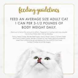 Purina Fancy Feast Chicken & Beef Classic Pate Collection Wet Cat Food Variety Pack, 3 oz Cans (24 Pack) - Thumbnail 8