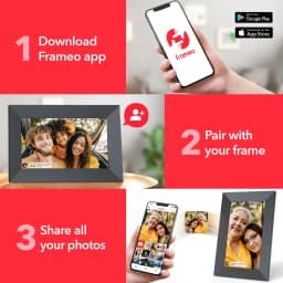 onn 10” Wi-Fi Digital Picture Frame | Send Photos & Videos Instantly via the Free Frameo App - Thumbnail 10