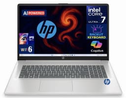 HP AI AI Powered Laptop 17.3in IPS FHD Display, 32GB DDR5, 1TB PCIe SSD - Thumbnail 1