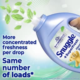 Snuggle SuperFresh Liquid Fabric Softener, Odor Eliminating, Morning Breeze, 40 Loads - Thumbnail 2