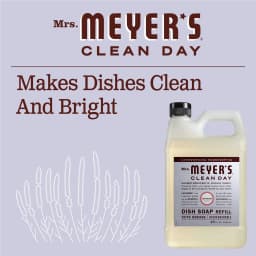 Mrs. Meyer's Clean Day Liquid Dish Soap Refill, Lavender Scent, 48 Fl Oz Bottle - Thumbnail 3