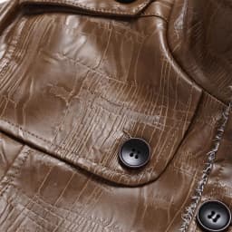 YLSDY Men's Fashion Faux Leather Jacket Winter Warm Fleece Lined Pu Leather Coat Slim Fit Motorcycle Jacket Khaki L - Thumbnail 9