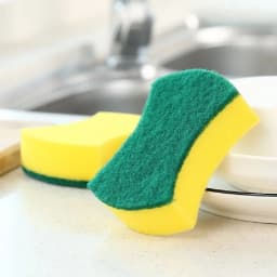 SUWU 5 Count, Double-Sided Scrubber Sponge for Kitchen Cleaning, Non-Scratch Sponges for Dishes, Efficient Scouring Pad for Pot, Pan, Household - Thumbnail 8