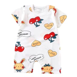 Povozer Baby Bodysuit Infant Girl Romper,Baby Suits Infant Toddler Clothing All Newborn Crawling Suits Suits Baby Clothes,Size 12-18 Months,Red - Thumbnail 1