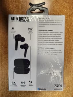 RHEA- Altec Lansing Fusion Truely Wireless Earphones - Black - Water Resistant E9A - Thumbnail 3