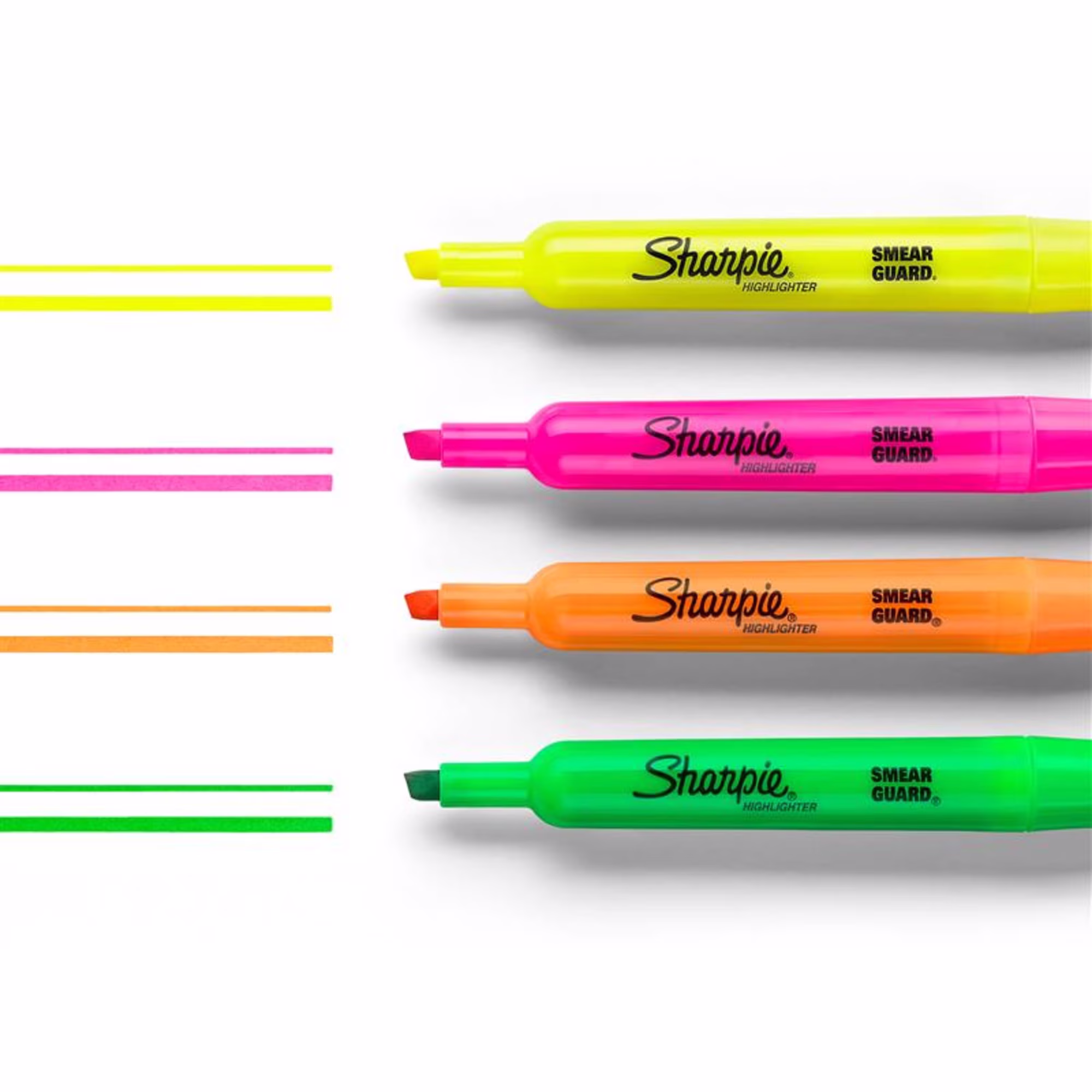 Sharpie Tank-Style Highlighters, Chisel Tip, Assorted, 4 Count - Thumbnail 6