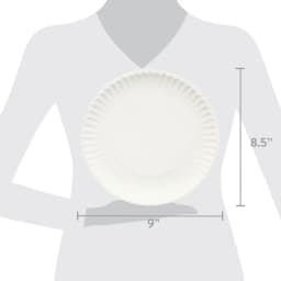 Great Value Coated Disposable Paper Plates, 9 in, 100 Count - Thumbnail 5