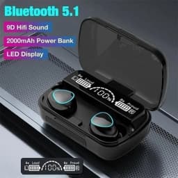 RHEA- Freee Shipping Bytech True Wireless Bluetooth Earbuds 24Hr Play Time Charging Ca - Thumbnail 1