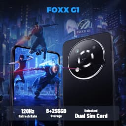 FOXX G1 Gaming Smartphone Unlocked Cellphone 6.56'' HD Display 50MP Camera 8+256GB 5000mAh Battery Fast Charging Andriod 14 Phone, 4G Dual SIM, GPS - Thumbnail 2