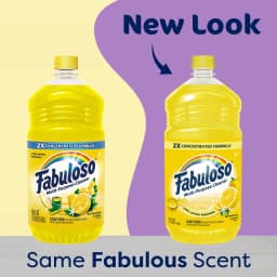 Fabuloso 2X All Purpose Cleaner, No Rinse Floor Cleaner, Refreshing Lemon Scent, 56 fl oz - Thumbnail 2
